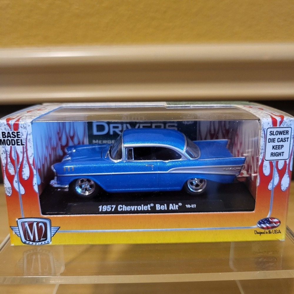 Machines M2 1957 Chevrolet Bel Air 10-27 Diecast 1:64 Scale, New‎ In Box